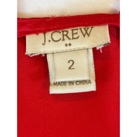 J. Crew Womens Cami Tank Top Racerback Spaghetti Straps 58877FA14 Red Size 2 - Picture 4 of 6